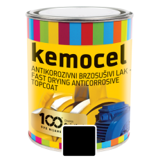 Kemocel - brzosušivi lak 0,75L - crni mat