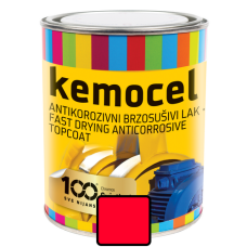 Kemocel - brzosušivi lak 0,75L - crveni